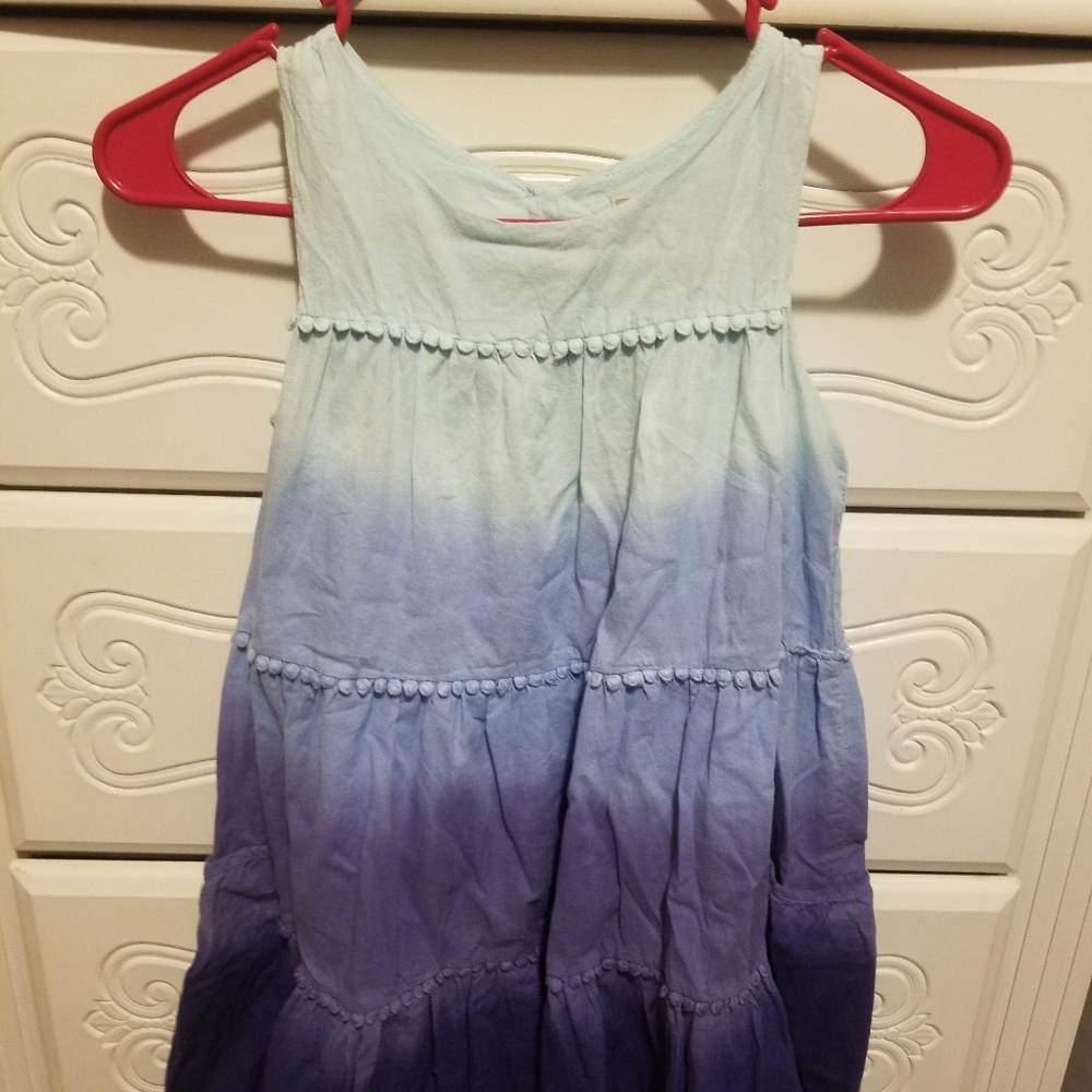 Girls tie dye dress with side pockets